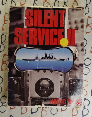 Silent Service II 1993 IBM PC MS-DOS 3.5'' Floppy Small Box Microprose