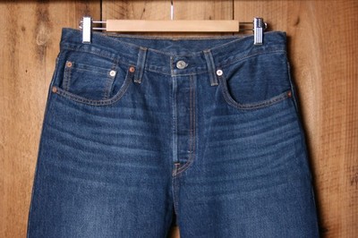 LEVI'S 501 Big E Selvedge Denim 100% Cotton Blue Jeans Sz. 30x32