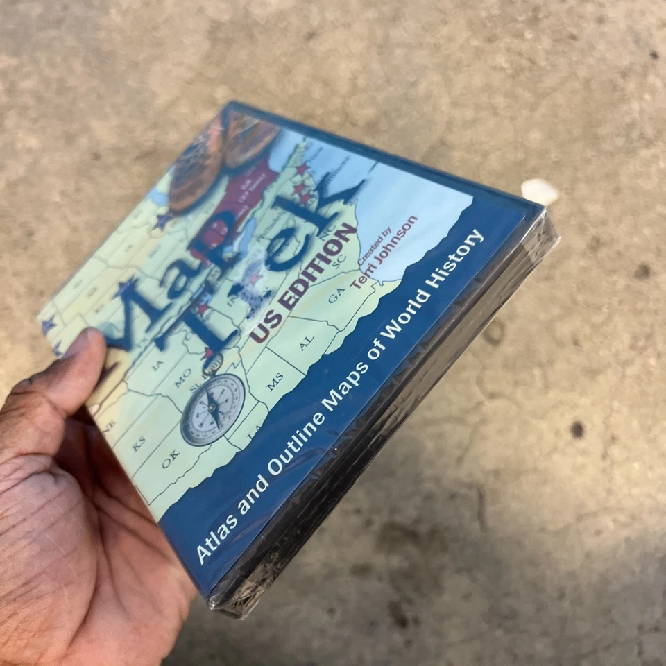 Map Trek, U.S. Edition on CD-ROM Lesson Plans Grades 1-12 NEW, Loose Disc - Image 3 of 4