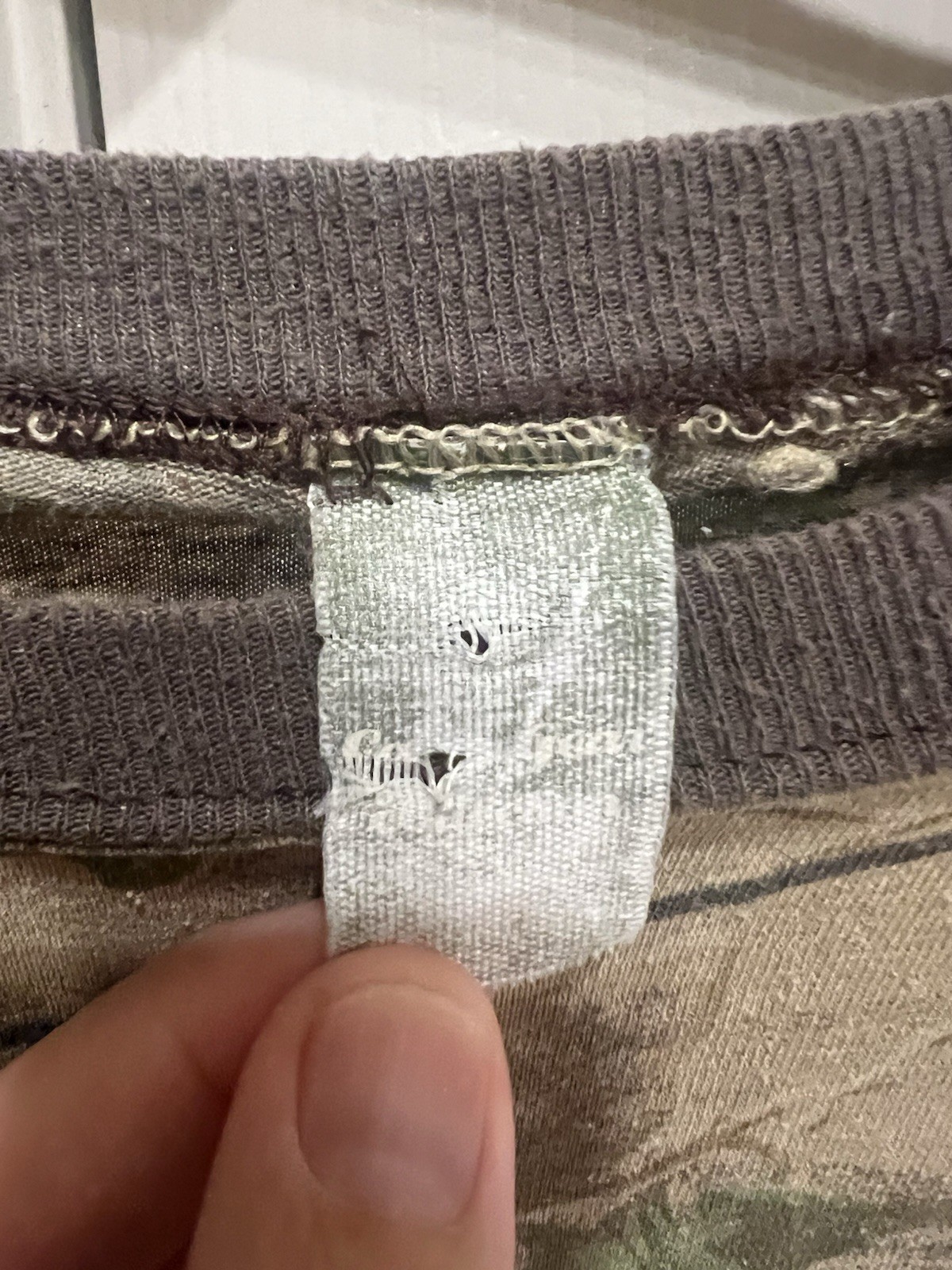 Vintage 80s Realtree Hardwood Long Sleeve Camo Camouflage T-Shirt XXL 2XL