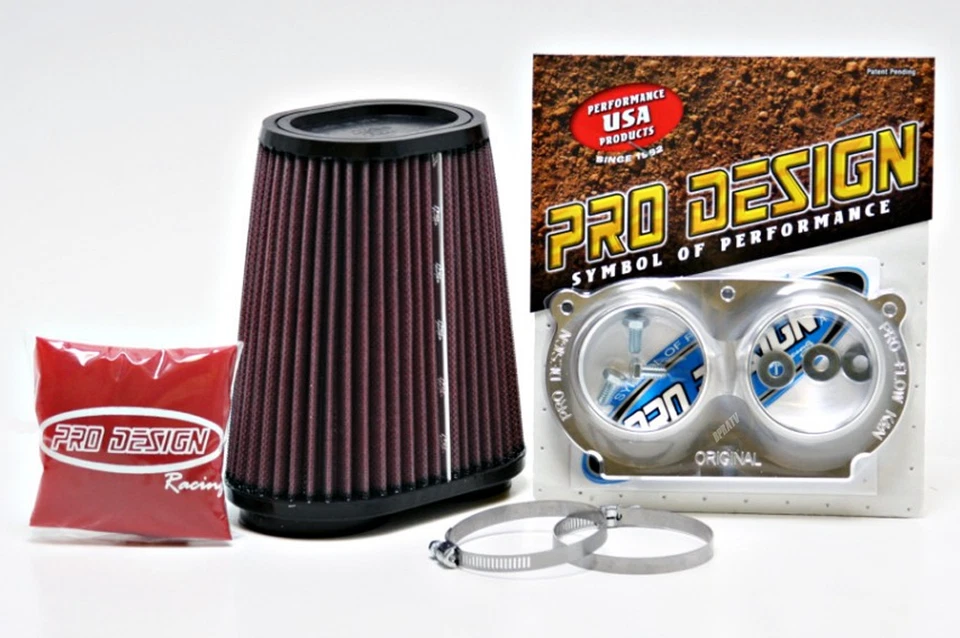 Pro Design PD206 Pro Flow K&N Air Box Filter Intake Kit Yamaha Raptor 660 660R - Image 3 of 4