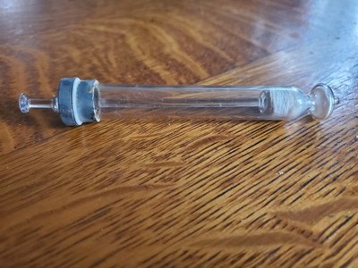 Antique 1800s Glass Syringe Victorian Scientific Medical Lab Tool Oddities Rare 