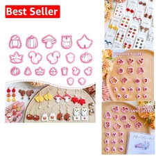 Precision Pumpkin Clay Cutters - 19 Shapes for Eye-Catching Earrings Creation