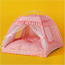 Cat Princess Bed Tent House - Kitty Cute Beds Indoor,Small Dog House Indoor/Outd
