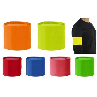 YOKO Hi-Vis Armband Fluo Print Me Bedruckbar Sicherheit Sport Verkehr HVW066 NEU