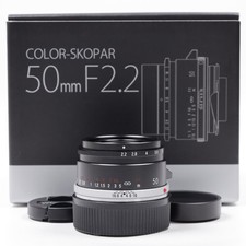 Voigtlander Color Skopar 50mm F/2.2 VM Black for Leica M Top Mint 7282LJ