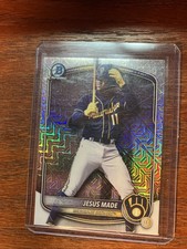 2025 Bowman Chrome Draft Jesus Made Mojo Refractor Milwaukee Brewers