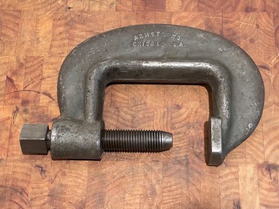 Vintage Armstrong Heavy Duty Service/Bridge C Clamp No. 4 U.S.A. USBM