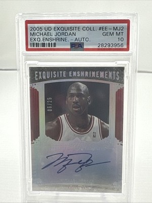 Michael Jordanサイン入り2005 Jordan 20 sample 2005 Upper Deck Exquisite Enshrinements Michael Jordan Auto /25