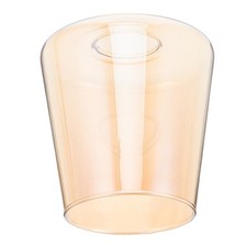  Glass Lampshade Lighting Fixture Replacement Shades Amber Cylinder