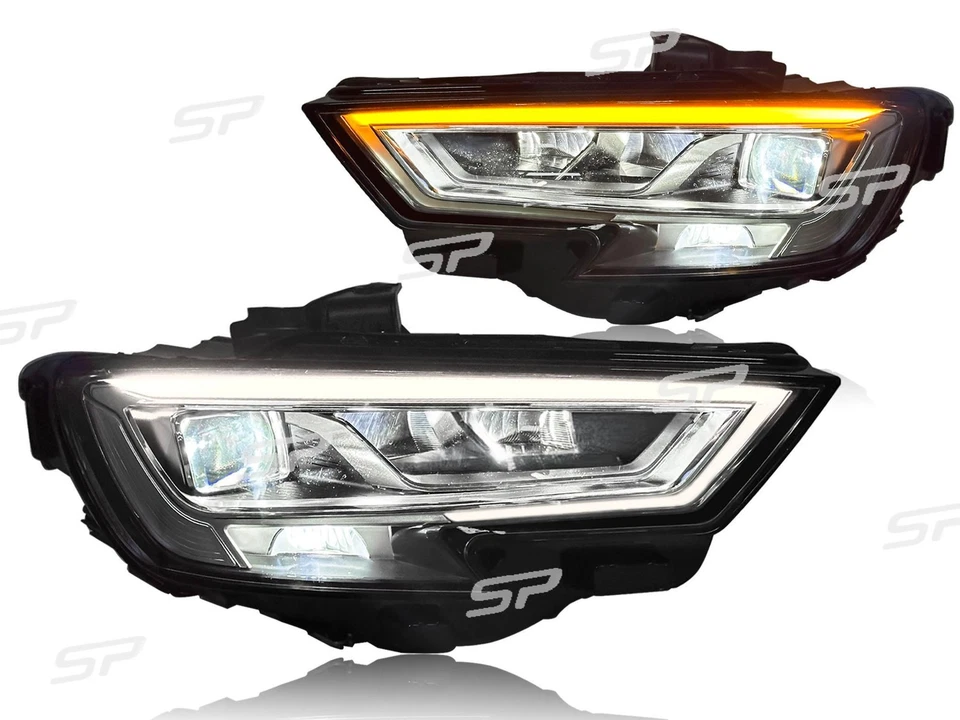 LED DRL Projector Lamps Pair for Audi A3 A3 Quattro 2017-2020 Premium Prem Plus - Image 4 of 4
