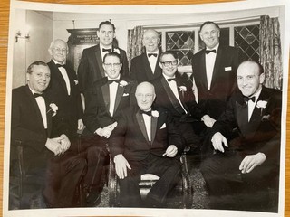 Matt Busby Joe Mercer Original Press Photograph Albert and Eric Alexander 60s