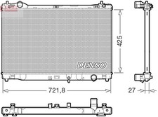 FITS LEXUS GS 200T RADIATOR, ENGINE COOLING DRM50153 DENSO