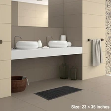 Eco-Friendly PVC Kitchen Mat 35"x23" Waterproof Hexagonal Drainage Anti-Slip New