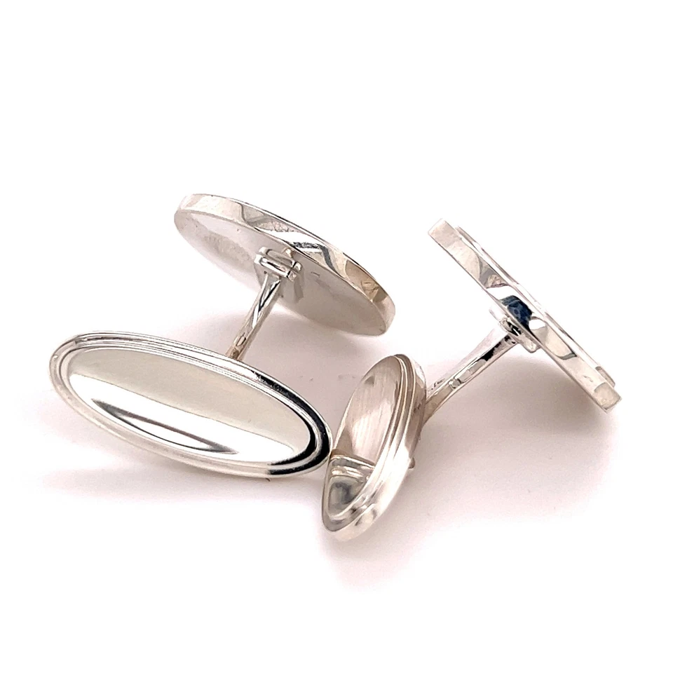 Gemelos Georg Jensen Estate de plata de ley 16,84 gramos GJ6 Foto 4 de 4