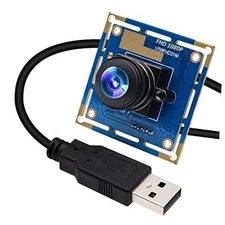  USB Fisheye Camera - 180 Degree 1080P Wide Angle Webcam, High Speed 100fps 