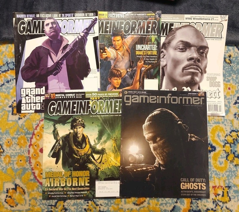 GAME INFORMER Magazine Lot of 5 Assorted Issues Video Game CALL OF DUTY, GTA,