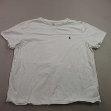 Polo Ralph Lauren Shirt Mens 2XL Short Sleeve V Neck Casual Outdoors White