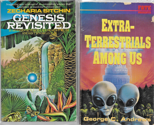 UFO/ Hidden Worlds/ Ancient Aliens Paranormal paperback lot no reserves