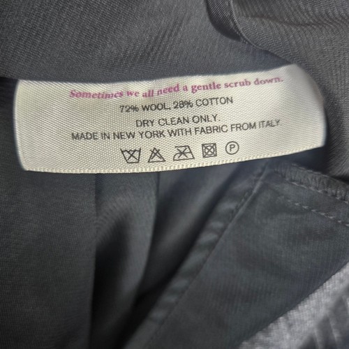 Vestido MM.LaFleur Cindy Línea A Mezcla Lana Talla 10 Rayas Ajuste Acampanado Silencioso Lujo - Imagen 4 de 10