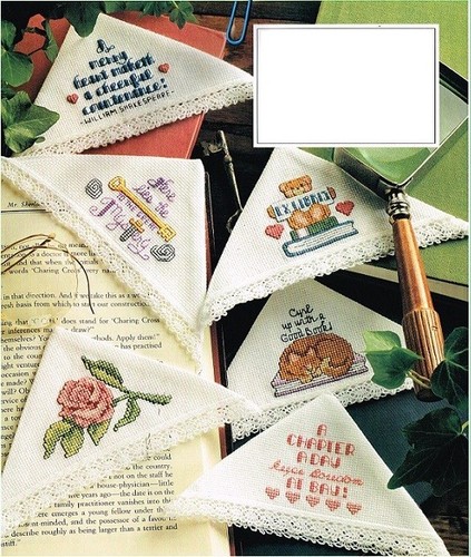 CORNER BOOKMARKS CROSS STITCH PATTERN ONLY - KN WUA