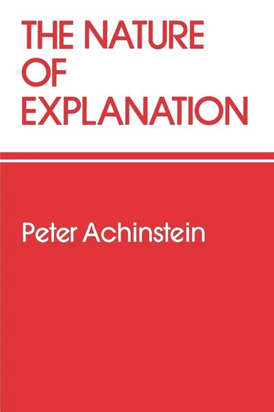 The Nature Of Explanation Peter Achinstein Taschenbuch Kartoniert / Broschiert-image
