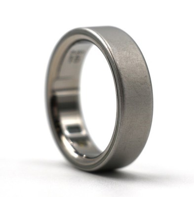Oura Ring 4 - Titanium - Size 15 - Brushed Silver - JZ90-54220-15 - (SCRATCHED)
