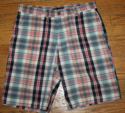 tommy hilfiger plaid shorts
