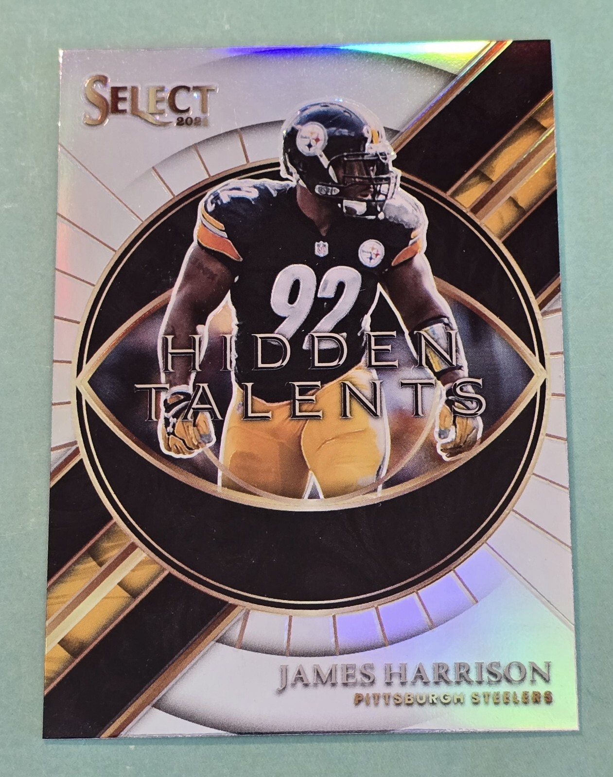 2021 Panini Select JAMES HARRISON #HT-23 Silver Prizm Hidden Talents Steelers