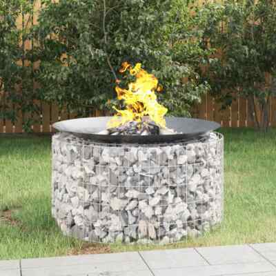 Gabionen Feuerstelle Gabione Feuerschale Gartenfeuer Verzinktes Eisen KOVOL
