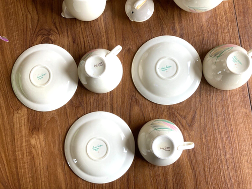 SUSIE COOPER Vintage Teeservice - 20er Jahre Keramik Designer "Krokus Design" - Bild 7 von 8