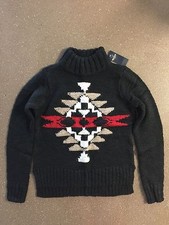 NEW Hollister Textured Mock Neck Sweater Small Black