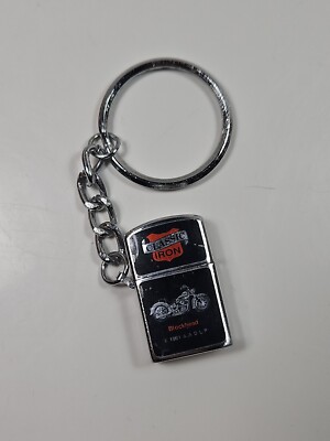 Classic Iron Blockhead Hardtail Mini Lighter keychain Motorcycle 1991 Windproof 