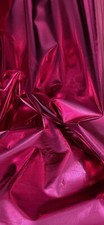 Hot Pink Foil Lame Fabric 45'' PRICE PER METER