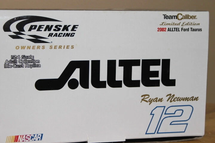 NASCAR 2002 1/24 Penske Racing Ryan Newman #12 Serie Propietario Alltel LIMITADO Foto 4 de 4