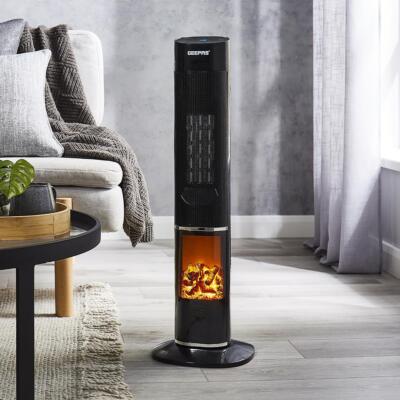 Vertical Fan Room Heater Black And Decker Electric Heater Black