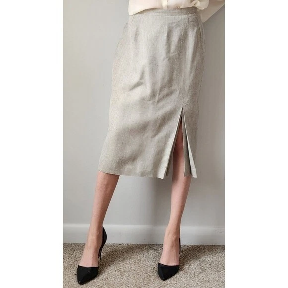 Vintage linen clearance skirt