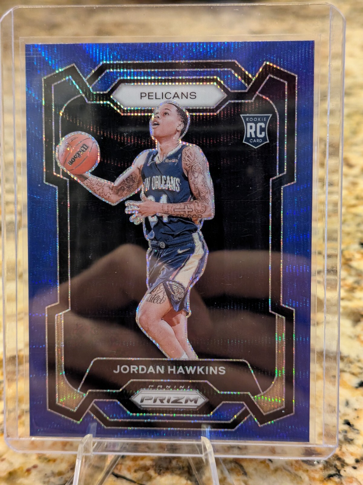 2023-24 Prizm- Jordan Hawkins #130 Blue Wave Prizm (RC)