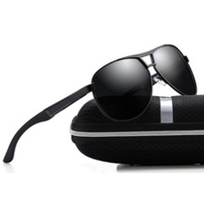 Retro HD Polarized Sunglasses Men Pilot Metal Outdoor Driving Eyewear Glasses 11