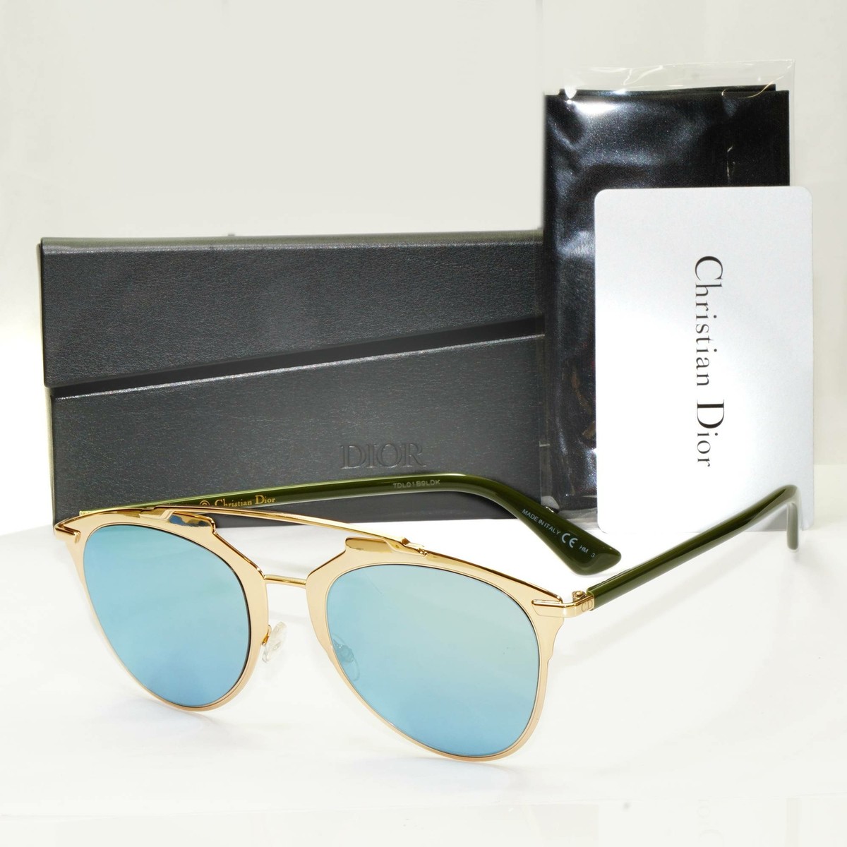 Designer Sunglasses Dior Gold Reflective Sunglasses Authentic Dior