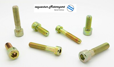 Innensechskantschraube DIN 912 10.9, M 8 x 22 - 45,  M 10 x 25 / 45 / 50 Gelb