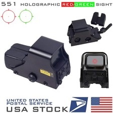 551 Red Green Dot Holographic Reflex Sight Scope Tactical Hunting 20mm Rail