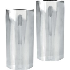 Performance Machine Fork Slider Covers - Tech - Chrome | 0208-2102-CH