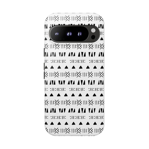 Black and White Southwestern Aztec Pattern Google Pixel Tough Cases - 第 17/131 張圖片