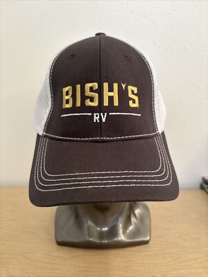 Bish s RV Snapback Hat Cap Faded Black. New