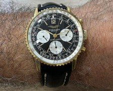BREITLING NAVITIMER 806 - CHRONOGRAPH VENUS 178 GOLD PLATED AMAZING MINT 7