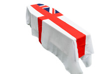 White Ensign Flag Coffin Drape - Quick Dispatch
