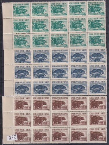 // 15X ALBANIA - MNH - ANIMALS - BEARS