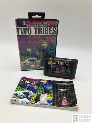 Two Tribes Populous II   Sega Mega Drive   Zustand gut   CIB   OVP   getestet