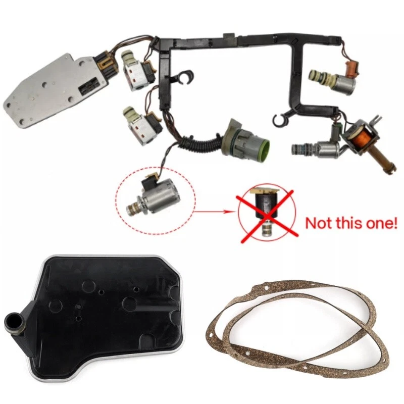 4L60E 4L65E Transmission Master Solenoid Kit for GMC Chevy EPC Shift TCC 3-2 PWM Foto 3 de 4